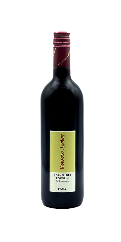 Produktbild von: <br>5 — 2022er Dornfelder Rotwein<br>Qualitätswein halbtrocken<br>Pfalz 0,75 l<br>Bronzene Kammerpreismünze<br>