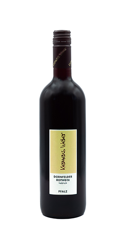 Produktbild von: <br>4 — 2022er Dornfelder Rotwein<br>Qualitätswein lieblich<br>Pfalz 0,75 l<br>