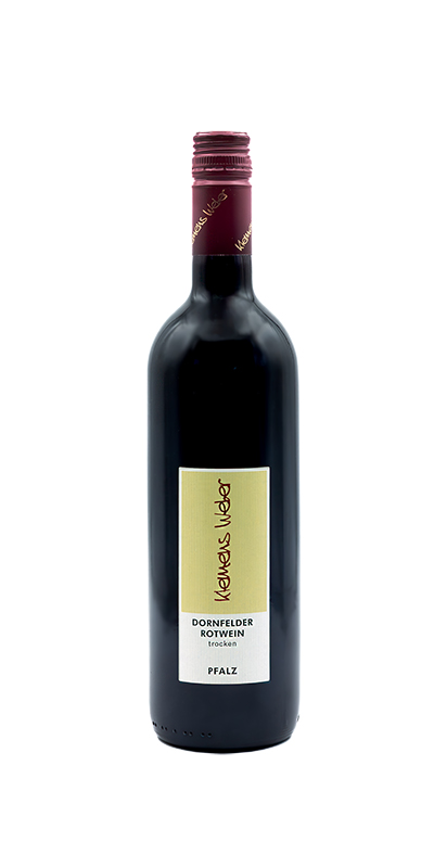 Produktbild von: <br>6 — 2022er Dornfelder Rotwein<br>Qualitätswein trocken<br>Pfalz 0,75 l<br>Bronzene Kammerpreismünze<br>
